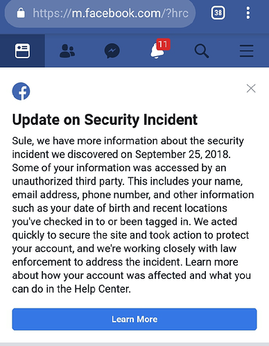 facebook data breach 2021 list